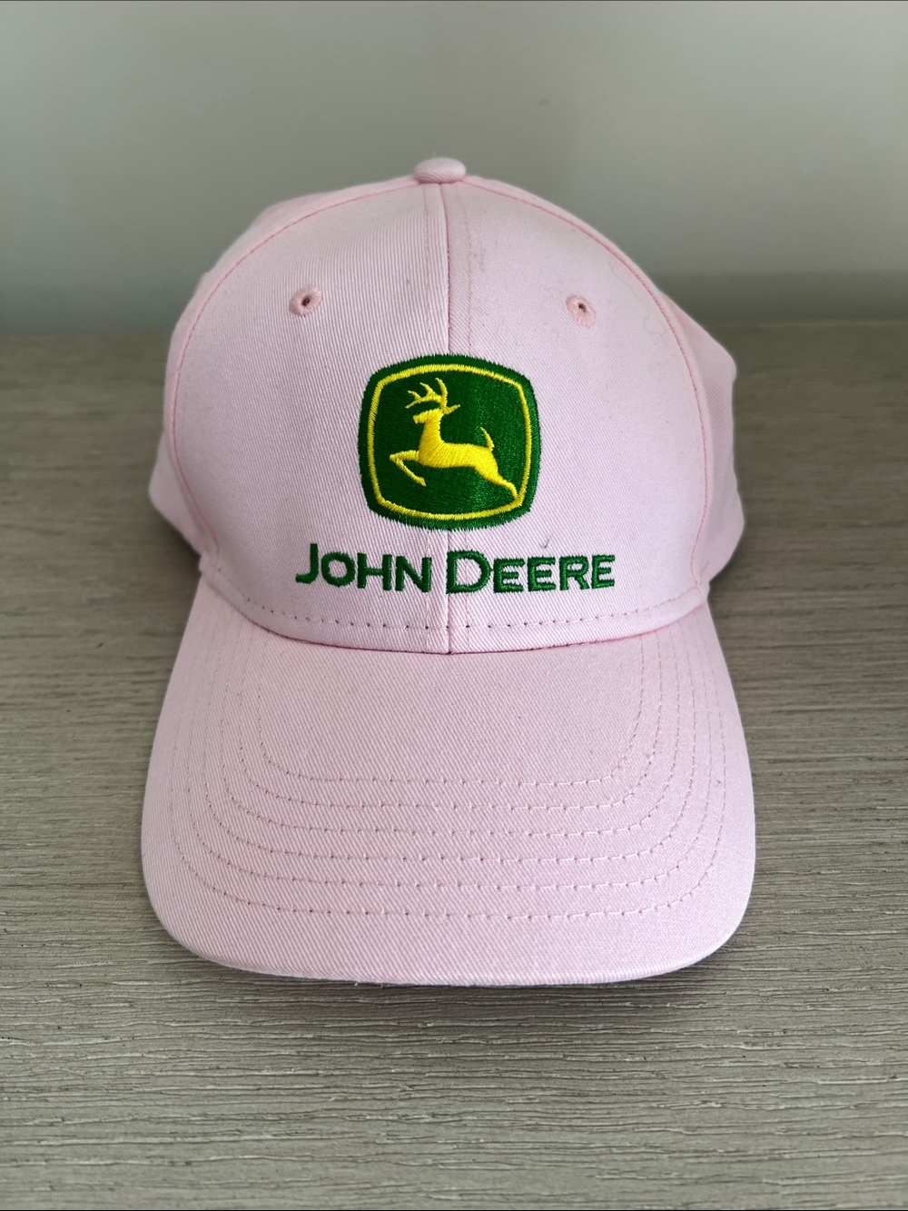 John Deere pink hat 100% cotton